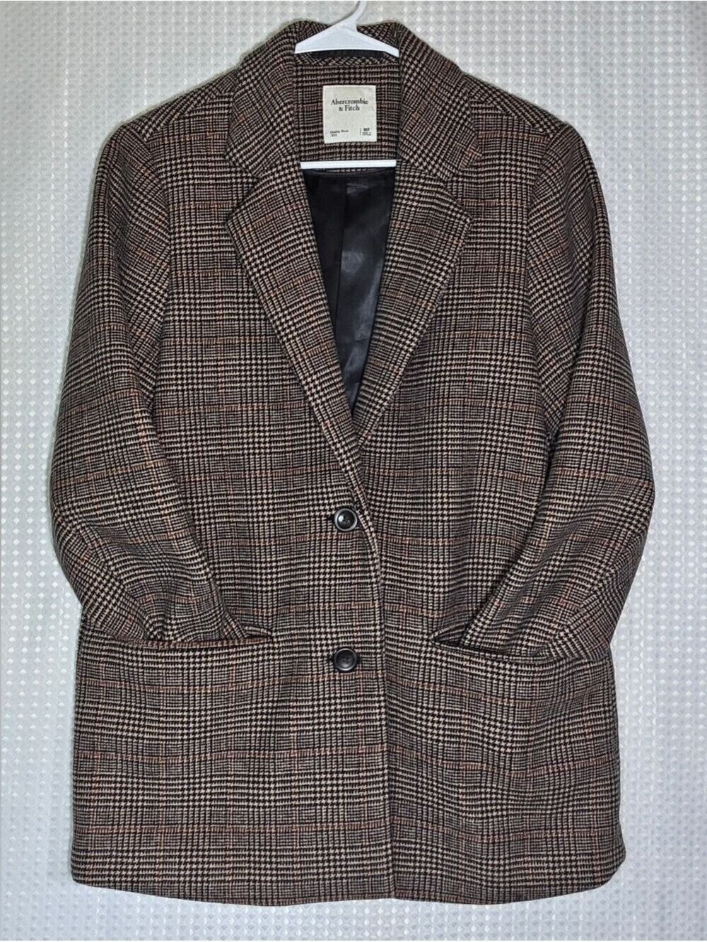 Abercrombie Glen Plaid Blazer Old Money Heritage Prep Quiet Luxury Petite M - Picture 7 of 12